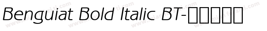 Benguiat Bold Italic BT字体转换
